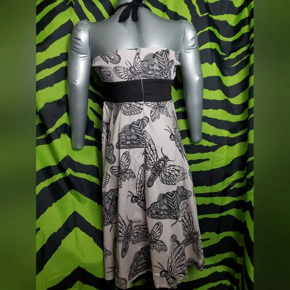 Banjocake Moth Halter Dress size L - Picture 2 of 11